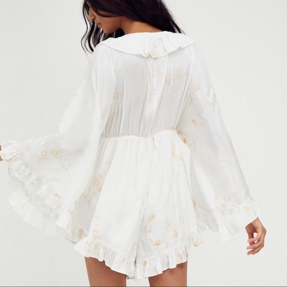 Free People Dance All Night white Romper - Picture 6 of 7